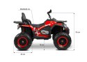 POJAZD AKUMULATOROWY QUAD GIGANT RED