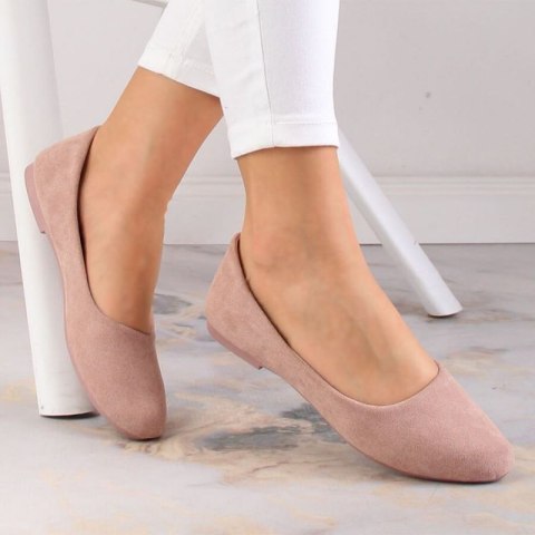 Baleriny zamszowe eVento W EVE205C brudny róż 36