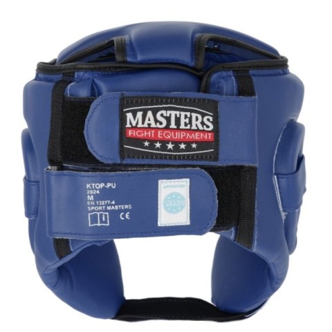 Kask bokserski Masters Ktop-Pu Wako Approved M 02251-02M niebieski+M