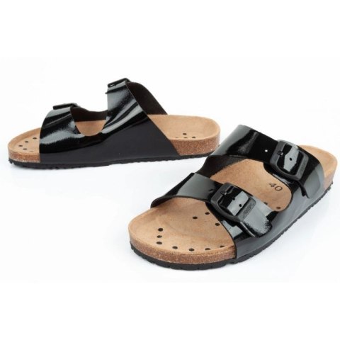 Klapki robocze Abeba Sandals Black W 8088 39