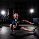 Kettlebell żeliwny pokryty winylem HMS KNV08 BLUE N/A