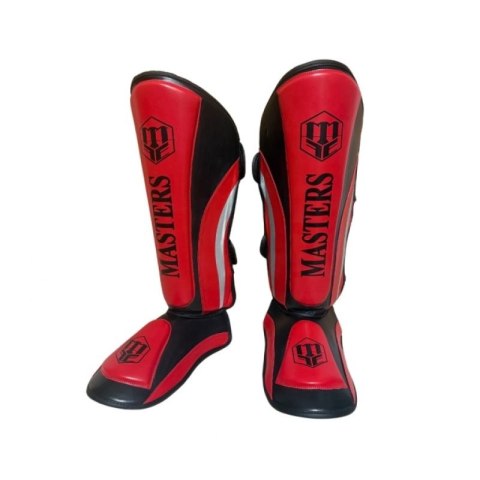 Nagolenniki Masters NS-PU-FT (WAKO APPROVED) 119111-02M czerwony+L
