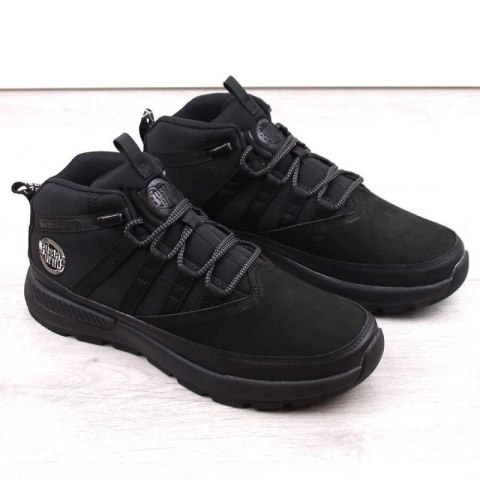 Skórzane buty za kostkę Bustagrip M MRM9A czarne 40