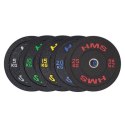 Talerz olimpijski HMS YELLOW BUMPER 15 kg HTBR15 N/A