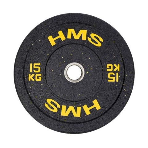 Talerz olimpijski HMS YELLOW BUMPER 15 kg HTBR15 N/A