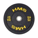 Talerz olimpijski HMS YELLOW BUMPER 15 kg HTBR15 N/A