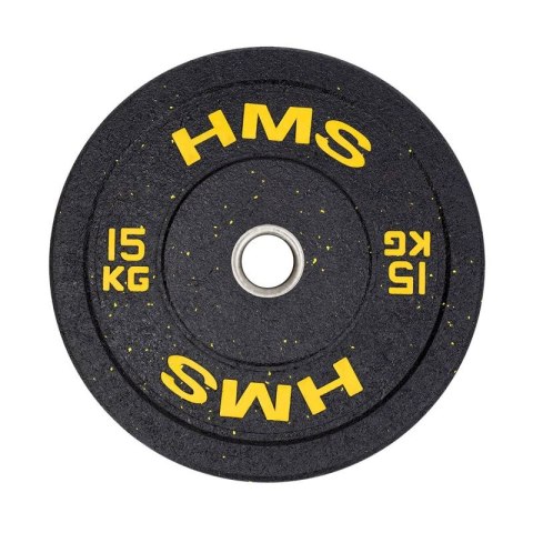 Talerz olimpijski HMS YELLOW BUMPER 15 kg HTBR15 N/A