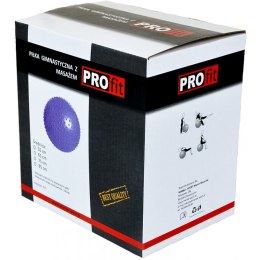 Piłka gimnastyczna z masażem PROFIT 55cm fioletowa DK 2104 N/A