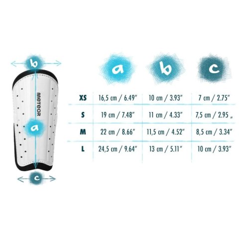 Ochraniacze piłkarskie Meteor 20065-20068 uniw