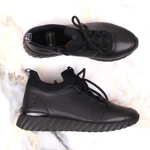 Skórzane półbuty Rieker W RKR611B czarne 41