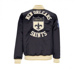 Kurtka Mitchell &Ness NFL Heavyweight Satin Jacket New Orlean Saints M OJBF3413-NOSYYPPPBLCK