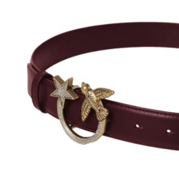 Pasek Pinko Love Birds Jewel Star H3 W 100125A111 bordowy