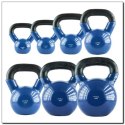 Kettlebell żeliwny pokryty winylem HMS KNV08 BLUE N/A