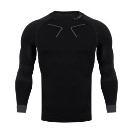 Koszulka termoaktywna Alpinus Tactical Base Layer czarno-szara M GT43219 L