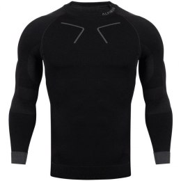 Koszulka termoaktywna Alpinus Tactical Base Layer czarno-szara M GT43219 M