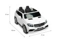 POJAZD NA AKUMULATOR MERCEDES GLS63 WHITE