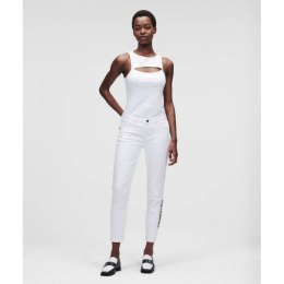 Jeansy Karl Lagerfeld White Gf Denim Pants W 221W1101 27