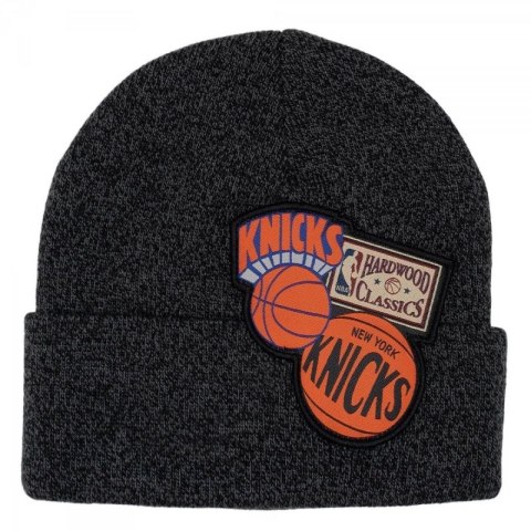 Czapka Mitchell & Ness New York Knicks NBA XL Logo Patch Knit Hwc Knicks HCFK4341-NYKYYPPPBLCK OSFM