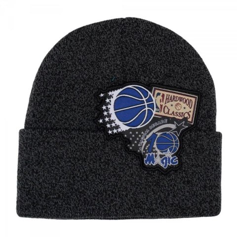 Czapka Mitchell & Ness Orlando Magic NBA XL Logo Patch Knit Hwc Magic HCFK4341-OMAYYPPPBLCK OSFM