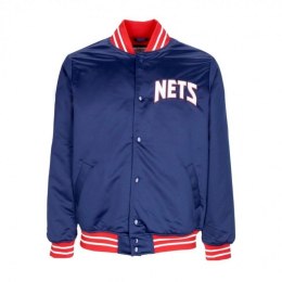 Kurtka Mitchell & Ness NBA Heavyweight Satin Jacket New Jersey Nets OJBF3413-NJNYYPPPNAVY L