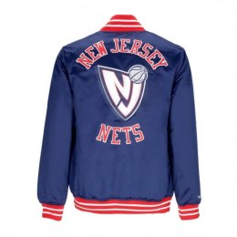 Kurtka Mitchell & Ness NBA Heavyweight Satin Jacket New Jersey Nets OJBF3413-NJNYYPPPNAVY L