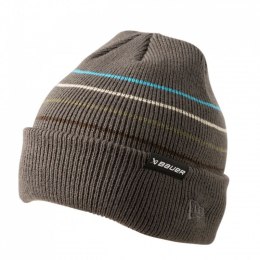 Czapka zimowa Bauer NE Striped Toque Jr 1062330 szary