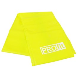 Guma fitness PROFIT LONG LIGHT 200x15x0,35cm żółta DK 2227