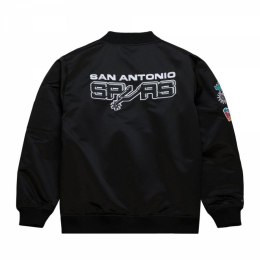 Kurtka Mitchell & Ness Lightweight Satin Bomber San Antonio Spurs M SJKT6599-SASYYPPPBLCK L