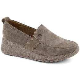 Skórzane zamszowe półbuty Filippo W PAW523 taupe 40