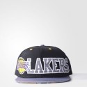 Czapka z daszkiem adidas Los Angeles Lakers Flat Cap AY6128 OSFL