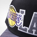 Czapka z daszkiem adidas Los Angeles Lakers Flat Cap AY6128 OSFL