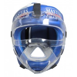 Kask bokserski Masters z maską KSSPU-M (WAKO APPROVED) 02119891-M02 niebieski+L