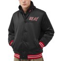 Kurtka Mitchell & Ness NBA Heavyweight Satin Jacket Miami Heat M OJBF3413-MHEYYPPPBLCK XL