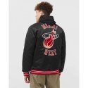 Kurtka Mitchell & Ness NBA Heavyweight Satin Jacket Miami Heat M OJBF3413-MHEYYPPPBLCK XL