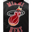 Kurtka Mitchell & Ness NBA Heavyweight Satin Jacket Miami Heat M OJBF3413-MHEYYPPPBLCK XL